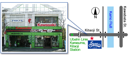 レンタルバイク洛北店 地図　RENTAL819