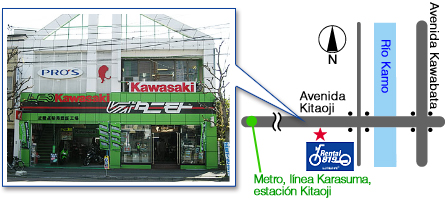 レンタルバイク洛北店地図　RENTAL819